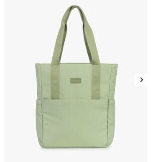 CALPAK Connect Zip Laptop Tote Meadow Green NWT Travel Work Bag